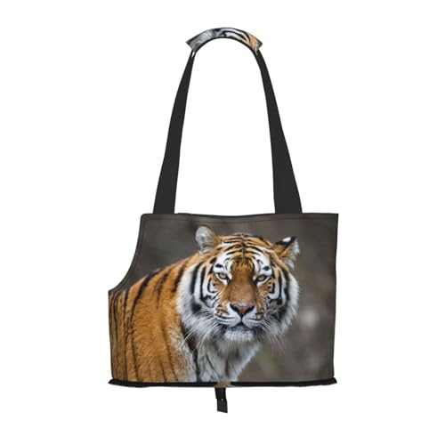 Gamasche Tiger, Weiche Reise-Tragetasche für Haustiere, Handtasche, tragbare Schultertasche für kleine Haustiere von KEDDJI