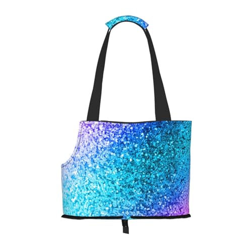 Glitzernder Paillettenfleck, Weiche Reise-Tragetasche für Haustiere, Handtasche, tragbare Schultertasche für kleine Haustiere von KEDDJI