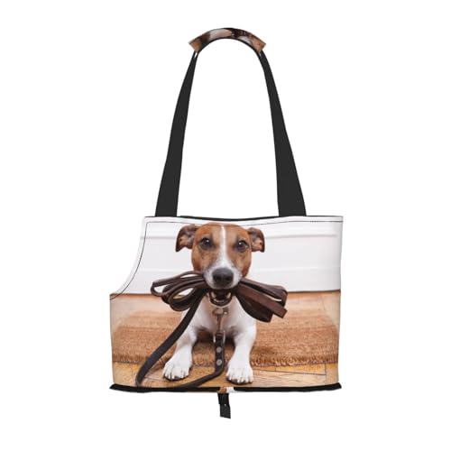 Hunde Jack Russell Terrier Tiere, Weiche Reise-Tragetasche für Haustiere, Handtasche, tragbare Schultertasche für kleine Haustiere von KEDDJI