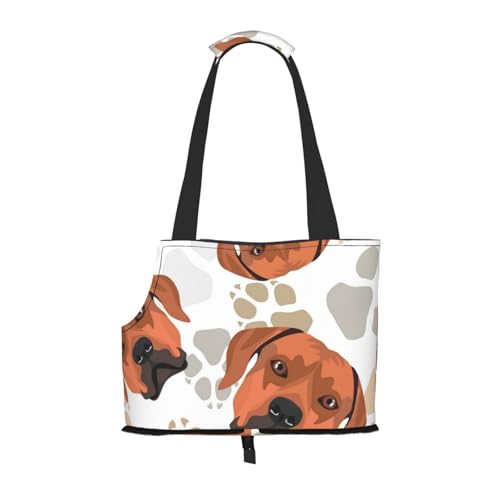 Rhodesian Ridgeback mit Liebe, Weiche Reise-Tragetasche für Haustiere, Handtasche, tragbare Schultertasche für kleine Haustiere von KEDDJI