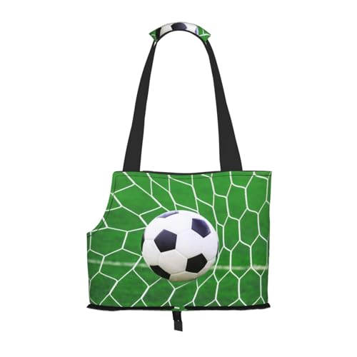 Sport Football Fußball, Weiche Reise-Tragetasche für Haustiere, Handtasche, tragbare Schultertasche für kleine Haustiere von KEDDJI