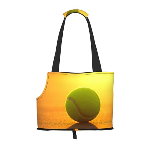 Tennisball-Druck, Weiche Reise-Tragetasche für Haustiere, Handtasche, tragbare Schultertasche für kleine Haustiere von KEDDJI