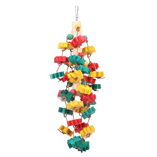 KEGAJEGA Papageienspielzeug 40x14cm Vogel Papagei Spielzeug Holz Vogelspielzeug Papageienspielzeug zum Schreddern Vogelspielzeug für Papageien Graupapageien Kakadus Aras Amazonenpapageien KEGAJEGA Papageienspielzeug 40x14cm Vogel Papagei Spielzeug Holz Vogelspielzeug Papageienspielzeug zum Schreddern Vogelspielzeug für Papageien Graupapageien Kakadus Aras Amazonenpapageien von KEGAJEGA