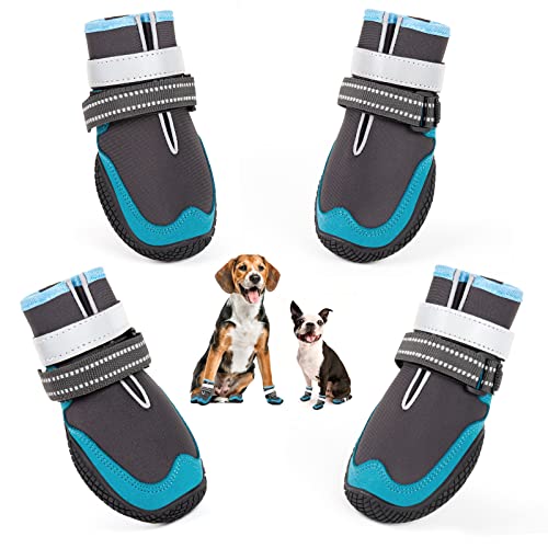 Hundeschuhe, blau, Größe 1 von KEIYALOE