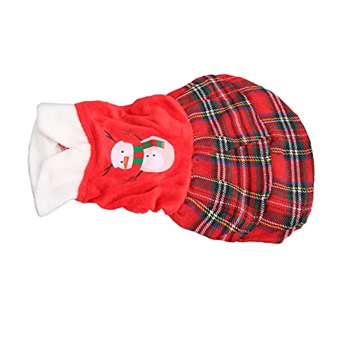 Hunde Weihnachtskleid, Weihnachts Haustierkleid, ärmellos, Einteilig, Atmungsaktiv, Weihnachts Haustierrock für Kleine Hunde (XL) von KENANLAN