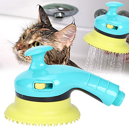 KENANLAN Haustier Duschdüse, Haustier-unabhängiger Schalter Badedüse Massage Duschkopf Reinigungszubehör Katzen und Hunde von KENANLAN