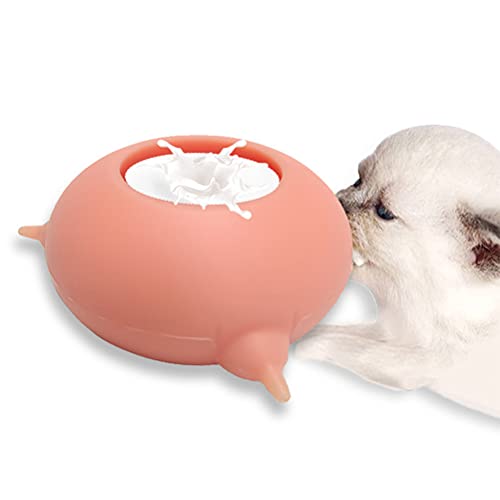 Welpen Milchfutterstation,Automatisch Silikon Pet Feeder,Haustier Puppy Doggie Cat Nippel Feeder Nursing Station, 3 Nippel für Neugeborene Haustiere Kätzchen Welpen Futternapf von KENANLAN