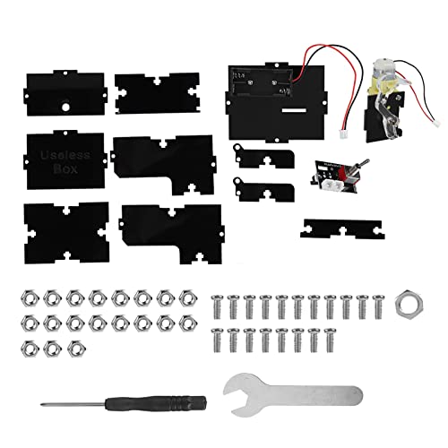 KENANLAN Useless Box DIY Kit,Useless Hrlorkc Useless Box,Lustiges DIY Nutzloses Box Spielzeug Set,Lustiges Spielzeug Einzigartige Useless Box DIY Parts Kit Automatische Box Leave Alone von KENANLAN