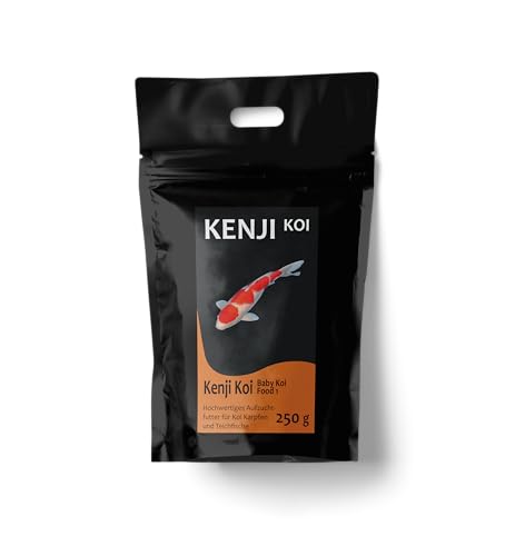 KENJI KOI Baby Koi Food 1 250g 0,5-0,8 mm Koifutter Aufzuchtfutter Babykoifutter | Profi-Aufzuchtfutter ab den ersten Tagen | Koizucht - Koiaufzucht von KENJI KOI