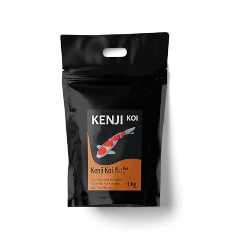 KENJI KOI Baby Koi Food 3 1kg 1,2-2,2 mm Koifutter Aufzuchtfutter Babykoifutter | Profi-Aufzuchtfutter ab den ersten Tagen | Koizucht - Koiaufzucht von KENJI KOI