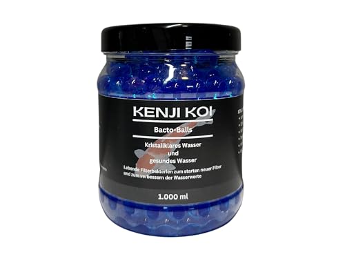 KENJI KOI Bacto-Balls 1L Filterstarter | Klares Teichwasser durch nitrifizierende Bakterien & Mikroorganismen | Starterbakterien Teichpflege für Koitech, Gartenteich, Schwimmteich von KENJI KOI