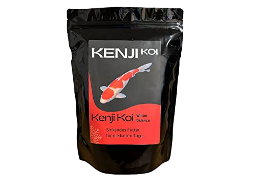 KENJI KOI Winter Balance 2,5kg 3mm - Sinkendes Koifutter Winter - Koifutter Frühjahr, Herbst, Winter | KENJI KOI Winterfutter - sinkendes Fischfutter | Wiederverschließbar von KENJI KOI