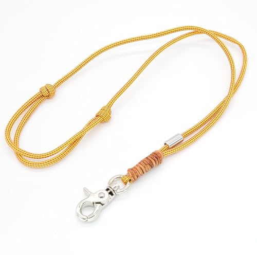 KENSONS for dogs PFEIFENBAND | Orange-Gelb-Blau | verstellbar | Umhängeband mit kleinem Karabiner für Hundepfeife oder Schlüssel | Schlüsselband | Keychain | handgefertigt von KENSONS for dogs