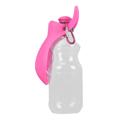 Hunde-Wasserflasche, auslaufsicherer Hunde-Wasserspender, tragbare Haustier-Wasserflasche 450 ml, Haustier-Wasser-Futterbehälter mit faltbarem Trinkbecher, Schüssel für Spaziergänge im Freien, Wandern von KERALI