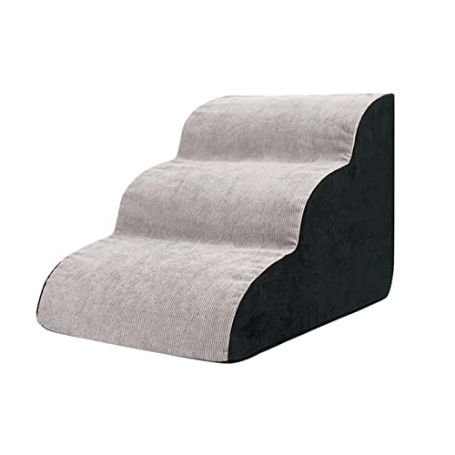 Hundetreppe, Hundetreppe für Sofa, weiche, rutschfeste Treppen und Stufen für Hunde, 89,9 cm hohe Hundetreppe, Stufen für Hunde zum Aufsteigen auf das Bett, Haustiertreppe für kleine Hunde, Katzen, von KERALI