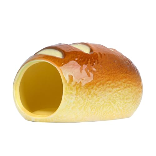KERALI Keramik-Hamsterversteck, süßes Hamsterhaus, Cooles Hamsterhaus mit großem Fassungsvermögen, Mehrzweck-Chinchillas-Käfigzubehör, süßes Hamsterhaus für den Sommer von KERALI