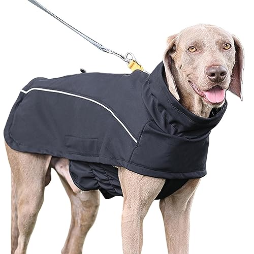 Multifunktionale Warnweste für kleine Hunde, klassische Strickwaren, winddichte Hundejacke, verstellbare wasserdichte Hundejacke, Haustier-Hunde-Outdoor-Mantel, kaltes Wetter, Hundebekleidung für von KERALI