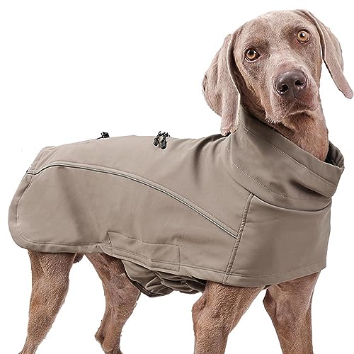 Multifunktionale Warnweste für kleine Hunde, klassische Strickwaren, winddichte Hundejacke, verstellbare wasserdichte Hundejacke, Haustier-Hunde-Outdoor-Mantel, kaltes Wetter, Hundebekleidung für von KERALI