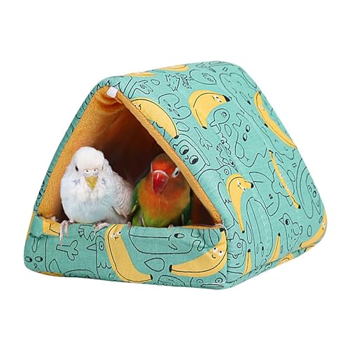 Papagei Warm Bett, Vögel Kissen Haus Bett, Warmes Haus Kissen Bett, Groß Winter Warm Vogelnest Haus, Winter Warm Vogelnest Vogelhaus, Plüsch Kissen für Papageien, Lovebirds, Sittiche von KERALI