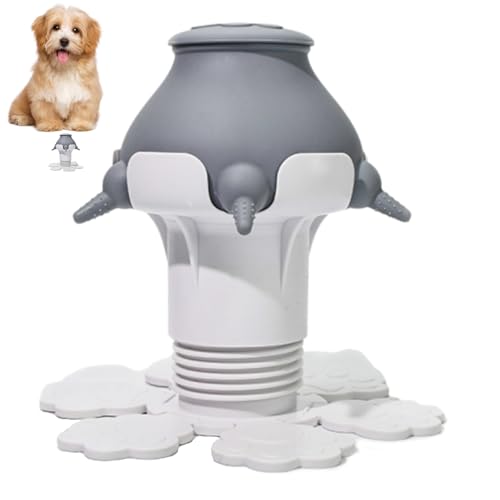 Puppy Nipple Feeder, 300ml Cute Pet Nipple Milk Feeder, Multiple Puppy Feeder, Adjustable Height Silicone Nipples Puppy Feeder with 5 Nipples for Dogs, Cats & Rabbits von KERALI