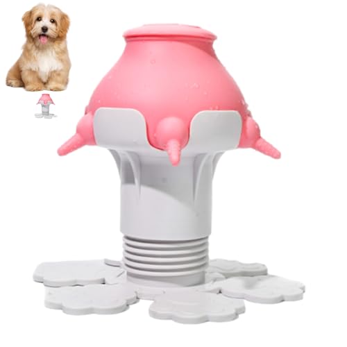 Puppy Nipple Feeder, 300ml Cute Pet Nipple Milk Feeder Mehrere Welpen Feeder Einstellbare Höhe Silikon Nippel Puppy Feeder mit 5 Nippeln für Hunde, Katzen & Kaninchen von KERALI