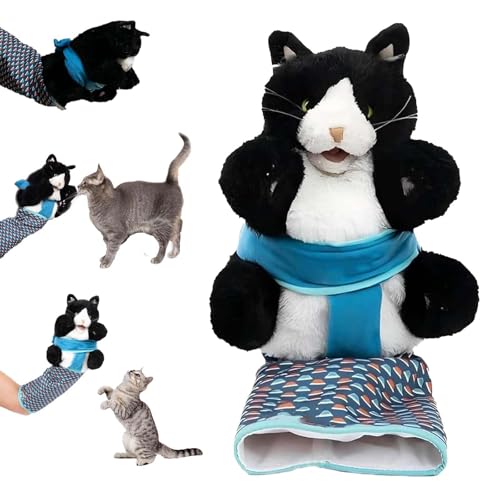 KERLYING Plüsch Katze Wrestling Spielzeug, Katze Wrestling Handschuh Spielzeug, interaktive Katze Wrestling Handschuh, Katzen Puppe Wrestler mit Stabiler Polsterung von KERLYING