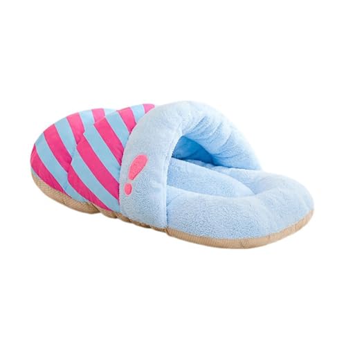 Haustier Katze Hund Slipper Bett Katze Hund Bett Welpen Nest Haustier Schlafen Bett für Katzen Kleine Hunde, L von KESOTO