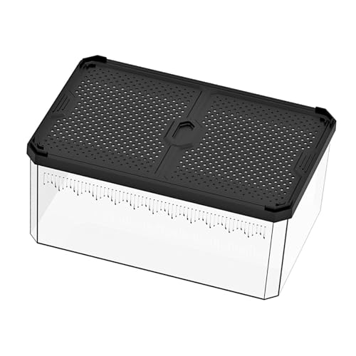 KESOTO Aquarium Fisch Zucht Box Zucht Container Tragbare Krabbeln Haustier Lebensraum, 30.5x19.5x13cm von KESOTO