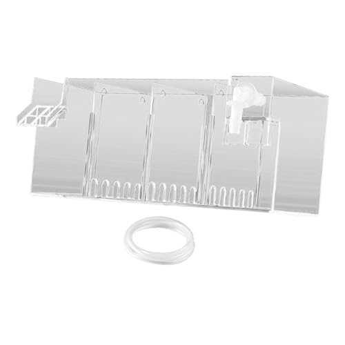 KESOTO Aquariumfilter, Fischtankfilter, zum Aufhängen am Aquariumfilter, Kleiner Fischtankfilter und Schildkrötenfilter, Klar 24x10.5x10cm von KESOTO