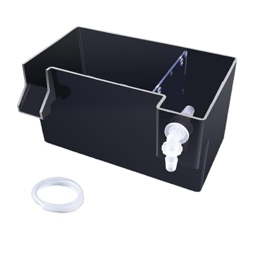 KESOTO Aquariumfilter, Fischtankfilter, zum Aufhängen am Aquariumfilter, Kleiner Fischtankfilter und Schildkrötenfilter, Schwarz 18x10.5x10cm von KESOTO