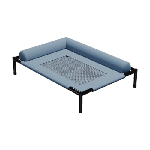 KESOTO Erhöhtes, Kühlendes Hundebett, Haustierbett, Tragbares, Waschbares, Atmungsaktives Netzgewebe, Stabiles Katzenbett für Drinnen Und Draußen, Erhöhtes B, Blue Gray L KESOTO Erhöhtes, Kühlendes Hundebett, Haustierbett, Tragbares, Waschbares, Atmungsaktives Netzgewebe, Stabiles Katzenbett für Drinnen Und Draußen, Erhöhtes B, Blue Gray L von KESOTO