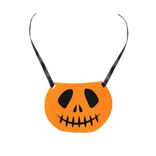 KESOTO Halloween Hundehalstuch, dekoratives Krawatten-Accessoire für Halloween-Kostüme, süßes Haustier-Lätzchen, Kürbiskopf von KESOTO