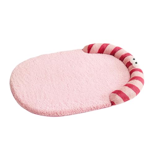 KESOTO Haustier Schlafmatte Haustiere Schlaf Warme Katze Kissen Welpen Matte für Welpen Kätzchen Hause, Pink L von KESOTO