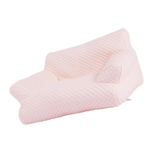 KESOTO Haustiersofa, Hundenest, modisch, tragbar, Abnehmbarer Bezug, weicher Haustierbedarf, leicht zu reinigen, bequemes Katzenbett, Haustierhaus, L Size Pink von KESOTO