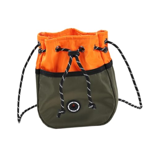 KESOTO Hunde Futtertasche für Training Und Spaziergänge, Grün Orange von KESOTO