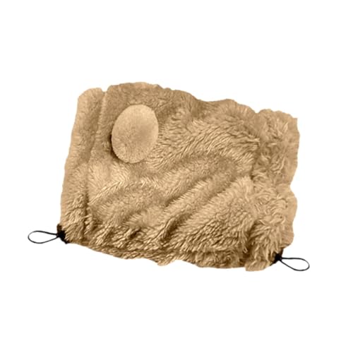 KESOTO Hunde-Wintermütze und Schal-Set, Haustier-Winterhaube, Ohrenschützer, Hundeohrenabdeckung für Welpen, Khaki M von KESOTO