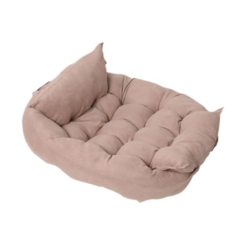 KESOTO Hundebett, Faltbare Haustiermatte, weiches Hundesofabett, Haustierbett, Welpenkätzchennest für kleine und mittelgroße Hunde und Katzen, Hell-Pink von KESOTO