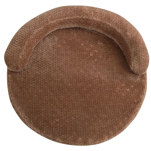 KESOTO Hundebettmatte, Katzensofa, gemütliche Hundehütte, Haustierschlafbett, Haustierbett für Katzen, kleine Hunde, Kätzchen, Braun, L von KESOTO