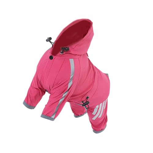 KESOTO Hunderegenmantel, wasserdichte Hundekleidung, Haustier-Regenkleidung, Hunderegenjacke zum Wandern und Reisen, XL von KESOTO