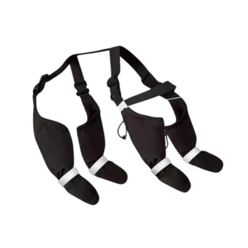 KESOTO Hundeschuhe für Hunde mit Hosenträgern, wasserdichte Stiefel für Spaziergänge, XL von KESOTO