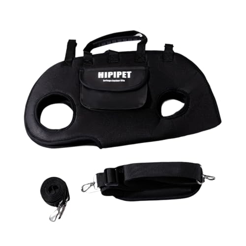 KESOTO Hundeträger Handtasche Hundekabelbaum Haustier Tragetasche für Reisecamping, Black L von KESOTO