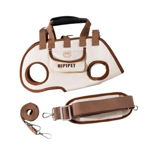 KESOTO Hundeträger Handtasche Hundekabelbaum Haustier Tragetasche für Reisecamping, Braun XL von KESOTO