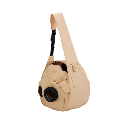 KESOTO Hundetragetasche, Haustiertragetasche, Katzenreisetragetasche, vielseitig, arbeitssparend, tragbares Nest, Haustier-Out-Tasche, Katzentasche mit, Beige von KESOTO