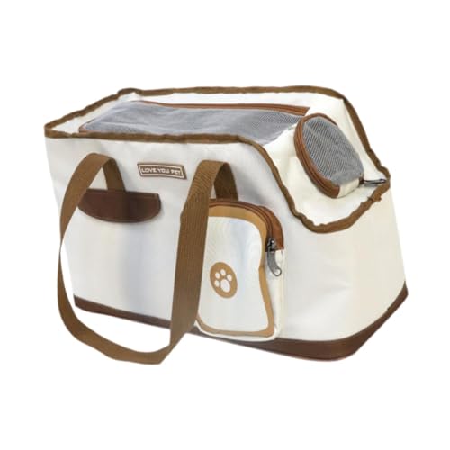 KESOTO Hundetragetasche, atmungsaktive Haustiertasche, weich, leicht, faltbar, Schultertasche für Haustiere, Reisetransporttasche für Katzen, Spaziergänge im, Toastform von KESOTO