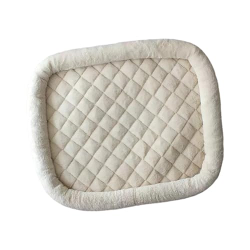 KESOTO Katzenbett mit Wärmefunktion, rutschfeste Unterlage für Innen Und Außen, Tiermatte für Kätzchen Und Welpen 26 X 22 Zoll, Beige von KESOTO