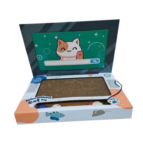 KESOTO Katzenkratzbrett für Laptop, Katzenkratzbrett, Katzencomputer, Katzenkratzbrett für Kätzchen, Geschenke von KESOTO