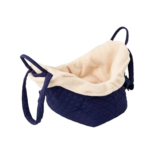 KESOTO Katzentragetasche, weiche Tragetasche, Reisetasche für Kätzchen, kleine Hundetasche für Kätzchen, kleine und mittelgroße Katzen, Navy Blau von KESOTO