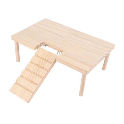 KESOTO Kletterplattform für Hamster, Treppe mit Leiter, Zubehör für Kleintiere, Spielset für Nagetiere, S von KESOTO