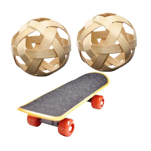 KESOTO Mini-Skateboard für Haustiere, Reptilien-Skateboard-Spielzeug mit Snackball, Schildkröten-Trainings-Skateboard von KESOTO