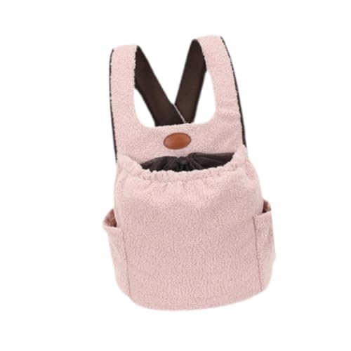 KESOTO Rucksack für Haustiere, Tragehilfe für Kleine Hunde, Tragbare Tasche für Tiere, Frontpack für Hunde Und Katzen Beim Camping, Rosa von KESOTO